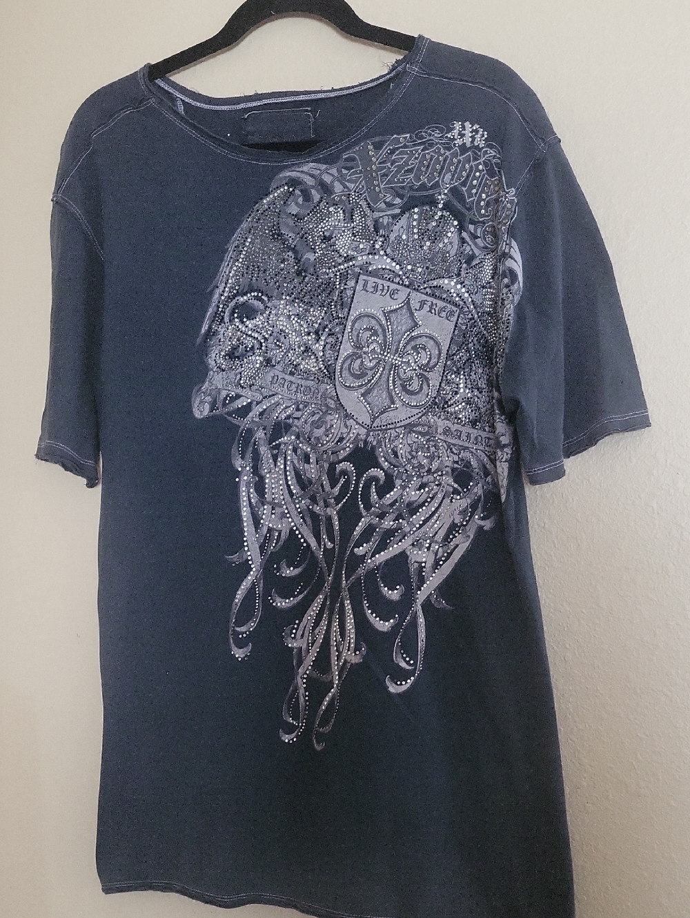 AXR Xzavier Live Free Shirt Mens XL Vintage Am Grunge Rock USA Made Y2K
